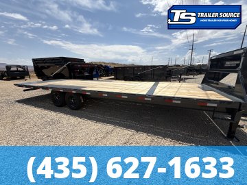 8.5x26 Lamar FA Gooseneck Deckover Tilt Trailer - 14K GVWR -