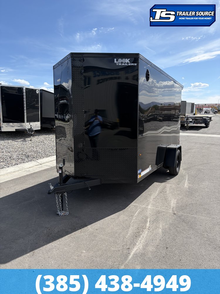 6x12 Look ST DLX Enclosed Cargo Trailer - 6'6" Interior - 3.5K GVWR - .080 PolyCor, Rear Spoiler w/ Load Lights