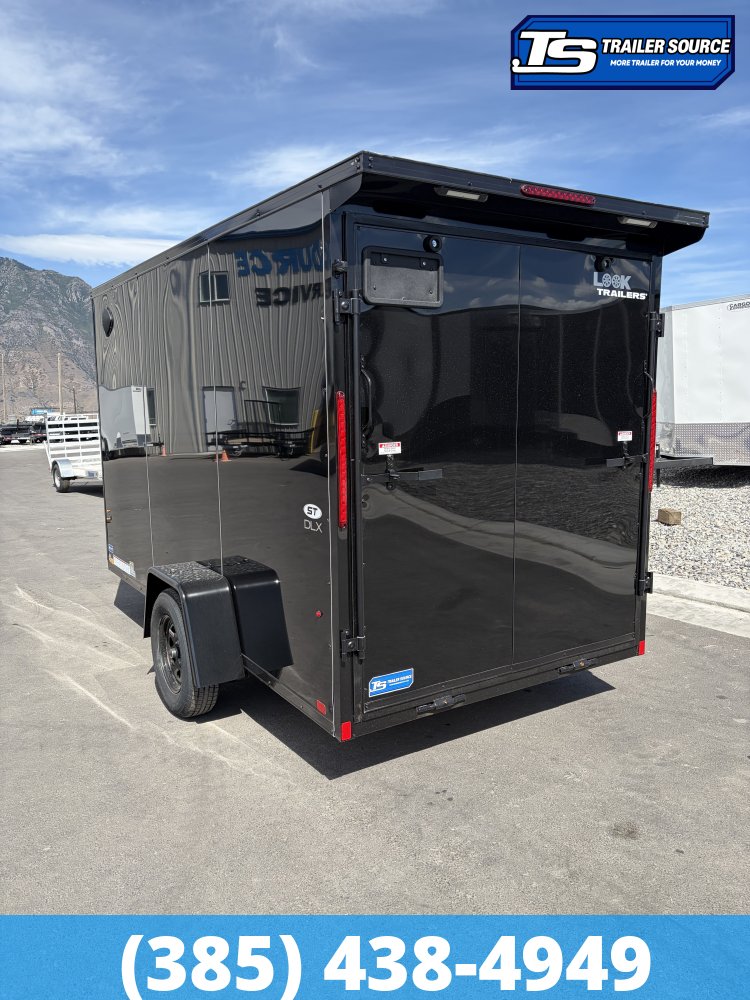 6x12 Look ST DLX Enclosed Cargo Trailer - 6'6" Interior - 3.5K GVWR - .080 PolyCor, Rear Spoiler w/ Load Lights