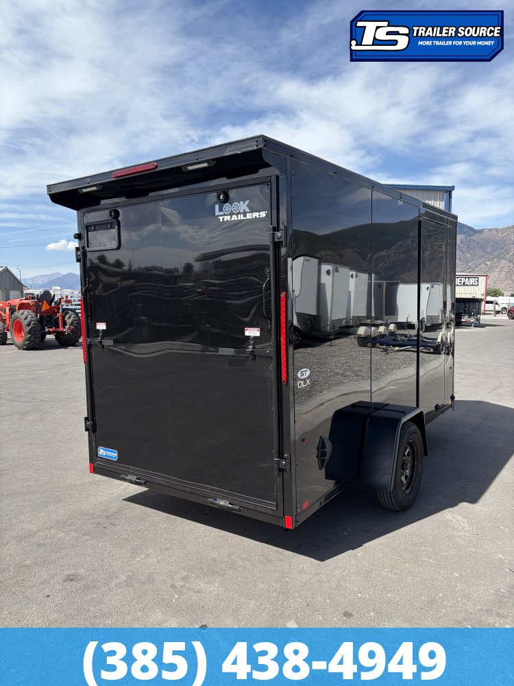 6x12 Look ST DLX Enclosed Cargo Trailer - 6'6" Interior - 3.5K GVWR - .080 PolyCor, Rear Spoiler w/ Load Lights