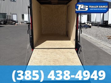 6x12 Look ST DLX Enclosed Cargo Trailer - 6'6" Interior - 3.5K GVWR - .080 PolyCor, Rear Spoiler w/ Load Lights