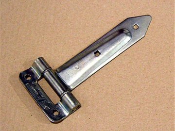 Barn door hinge strap 3/8'' offset 8'' long