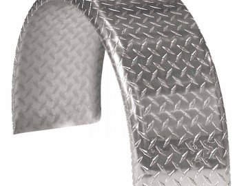 Aluminum Fender 10"x34''x16'' SA Radius Smooth Single