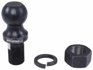 3" Hitch Ball - 2" Diameter x 3-1/4" Long Shank - Raw - 30,000 lbs