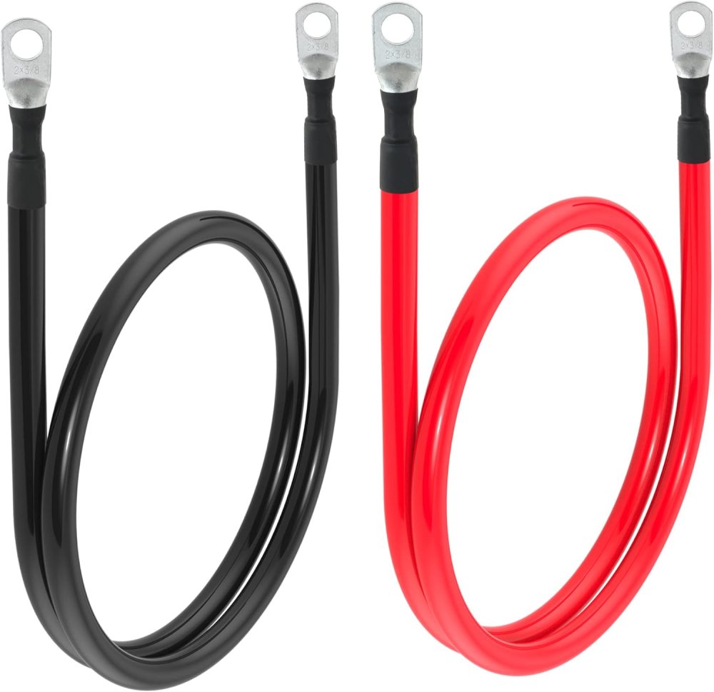 3FT 2/0 BATTERY CABLES