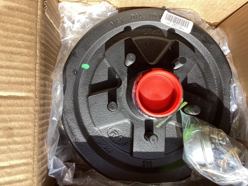 3.5K BRAKE DRUM 5 ON 4.5 (PRE GREASED)