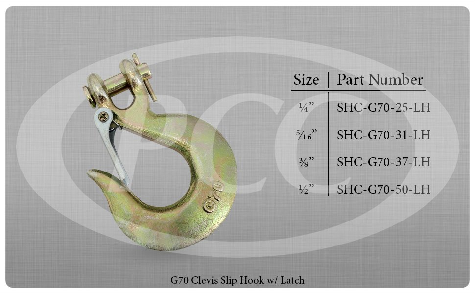 3/8" CLEVIS HOOKS FOR CHAIN