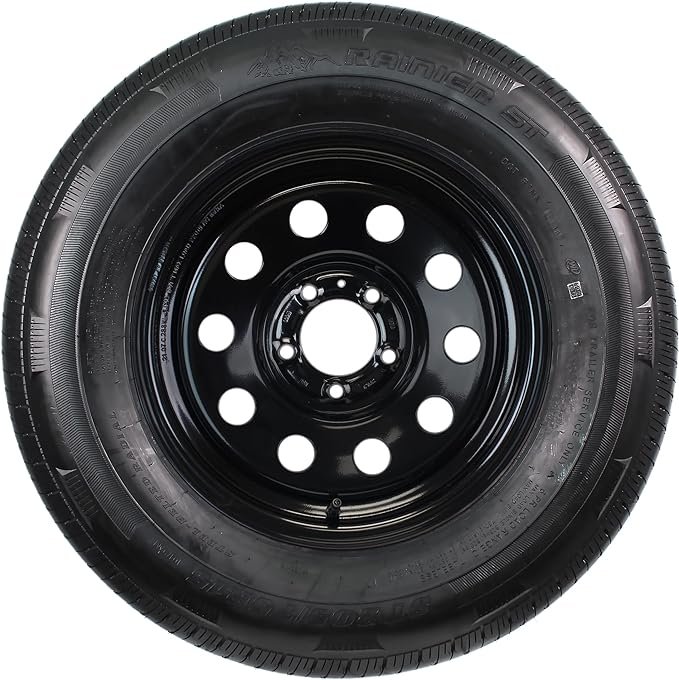 Spare Tire 15" 5 LUG 205/75/15 6 Ply Rainer (Black)