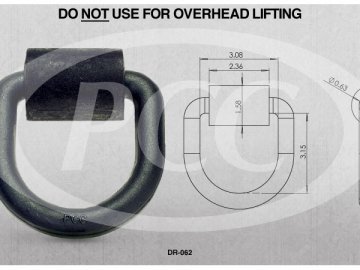 HEAVY DUTY WELD-ON D RING 5/8"