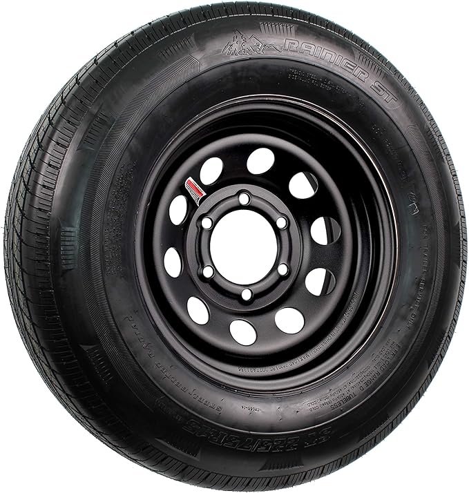 Spare Tire 15" 6 Lug 225/75/15 8 Ply Rainer (Black)