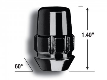 1/2"X20 Bulge Acorn Nut 13/16" For Aluminum Wheel