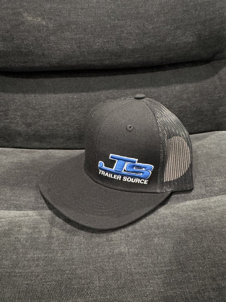 Trailer Source Hats Black With Blue Logo