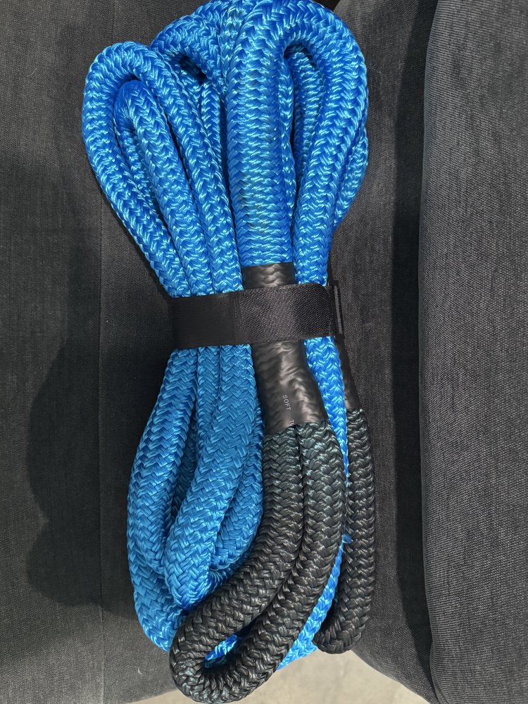 1''X30'' Recovery Rope Blue and Black