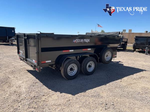 2025 Texas Pride 7x14x4 16k Bumper Pull Dump Trailer