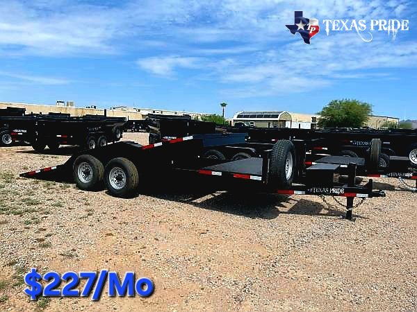2026 Texas Pride 8.5x21/ 8.5x(17+4) Tilt Bed/ Equipment/ Car Hauler Trailer