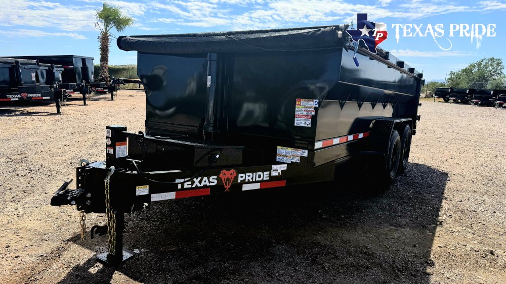 2027 7X14X3 14K Bumper Pull Dump Trailer Texas Pride