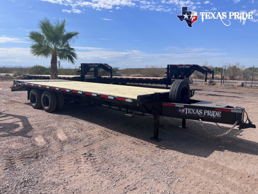 Texas Pride 8.5X25+5 30K Bumper Pull Equipment/ Flat Bed Trailer