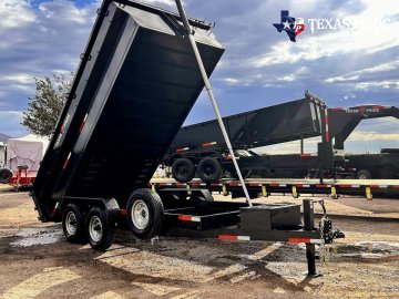 2026 Texas Pride 7x16x3 16K Bumper Pull Dump Trailer