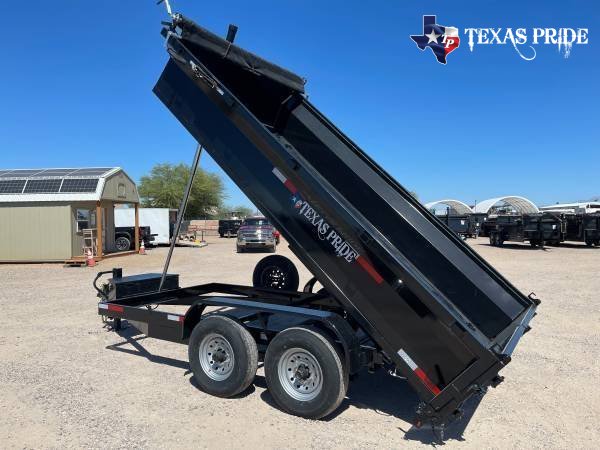 2025 7x14x2 14K GVWR BP TEXAS PRIDE DUMP TRAILER