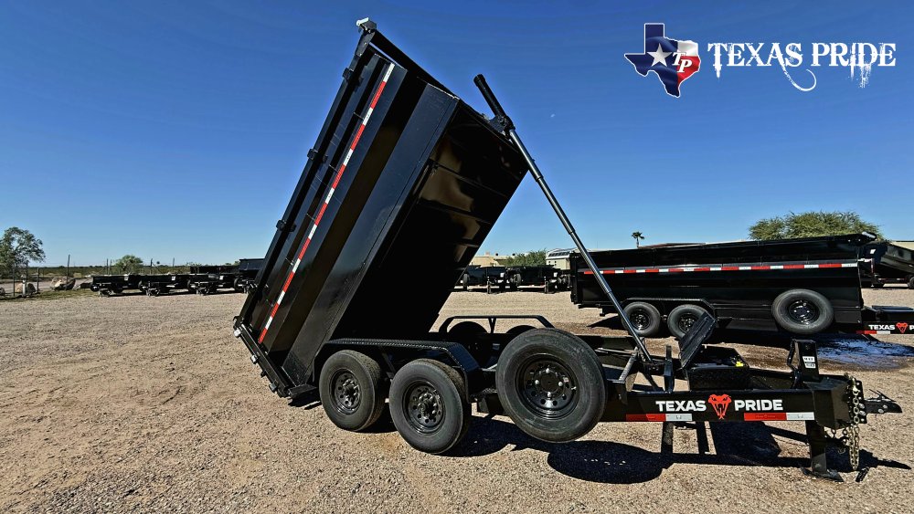 2027 7X12X4 14K Bumper Pull Dump Trailer Texas Pride