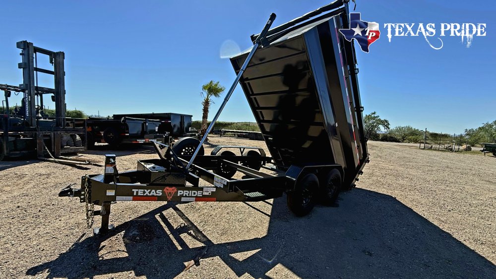 2027 7X12X4 14K Bumper Pull Dump Trailer Texas Pride