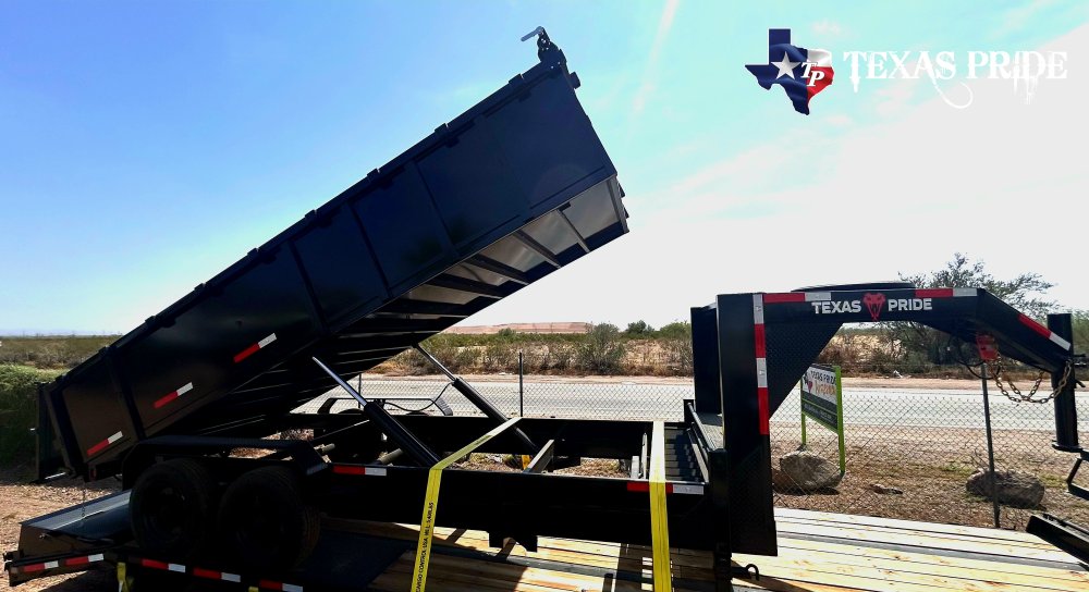2026 Texas Pride 7x18x3 20k Gooseneck Dump Trailer