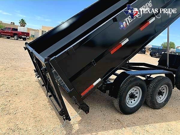 2026 Texas Pride 7x16x3 16K Bumper Pull Dump Trailer