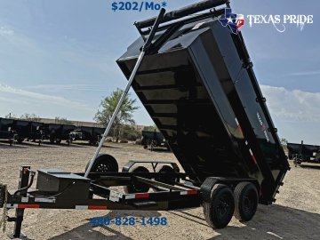 2026 Texas Pride 7x14x4 14k Bumper Pull Dump Trailer