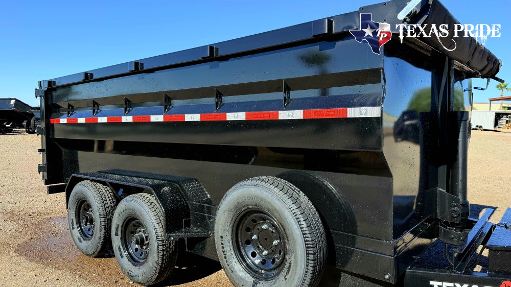 2027 7x14x4 14k Bumper Pull Dump Trailer Texas Pride