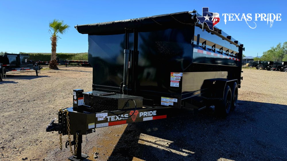 2027 7x14x4 14k Bumper Pull Dump Trailer Texas Pride