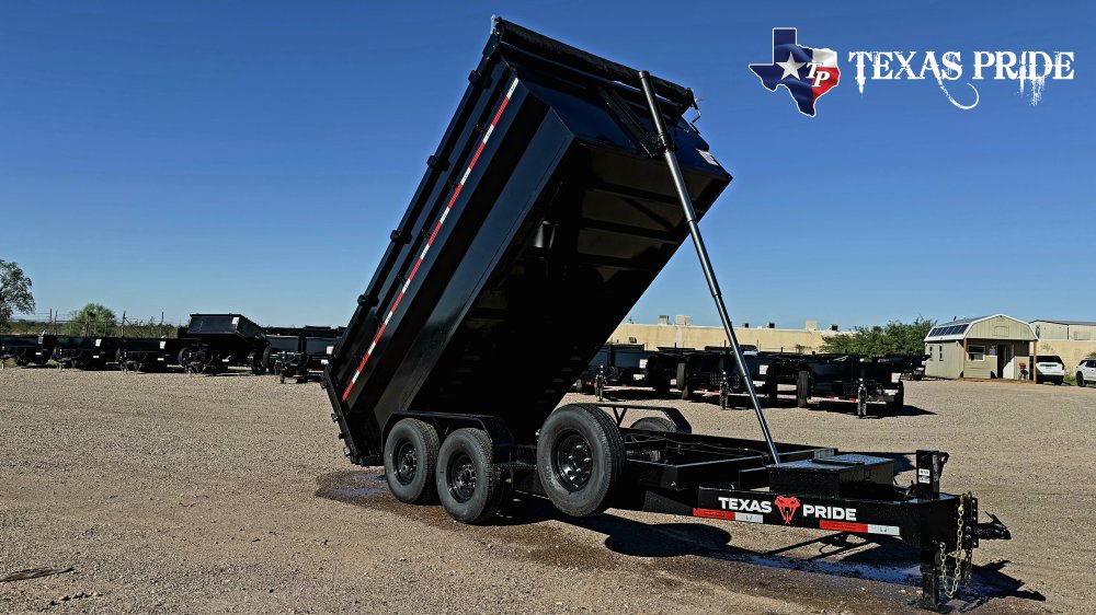 2027 7x14x4 14k Bumper Pull Dump Trailer Texas Pride