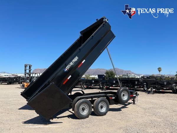 2025 7x14x3 14K GVWR TEXAS PRIDE DUMP TRAILER BP