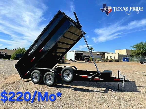 2025 Texas Pride 7x16x3 16K Bumper Pull Dump Trailer