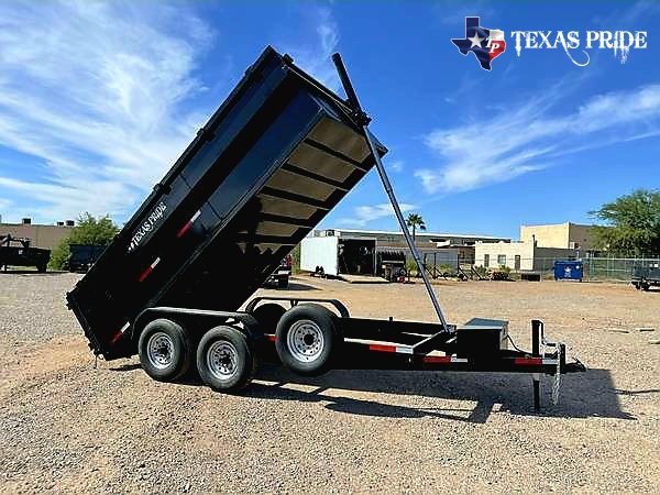 Texas Pride 7x16x3 16K Bumper Pull Dump Trailer