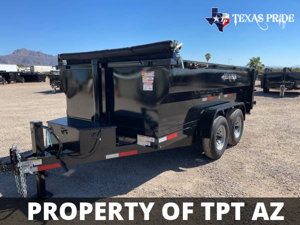 2024 7x12x3 14K GVWR BP TEXAS PRIDE DUMP TRAILER