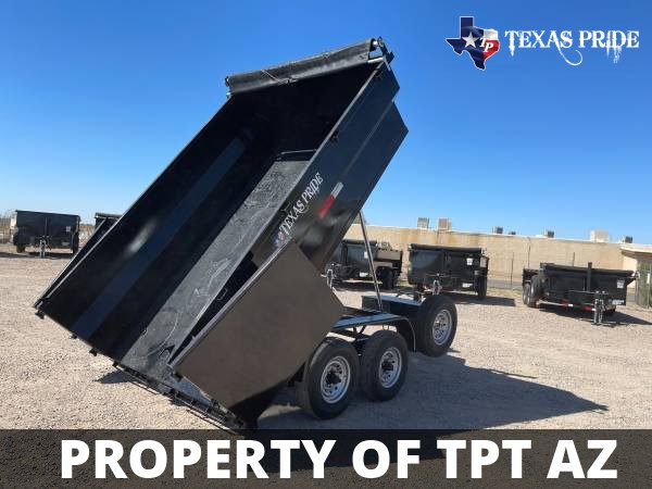 2024 7x12x3 14K GVWR BP TEXAS PRIDE DUMP TRAILER