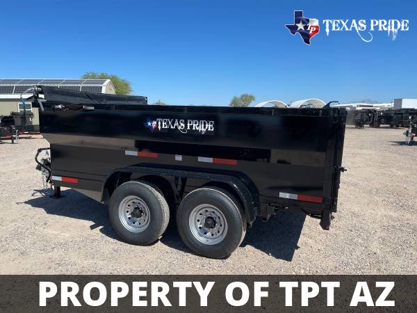 2024 7x12x3 14K GVWR BP TEXAS PRIDE DUMP TRAILER