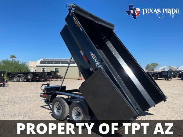 2024 7x12x3 14K GVWR BP TEXAS PRIDE DUMP TRAILER