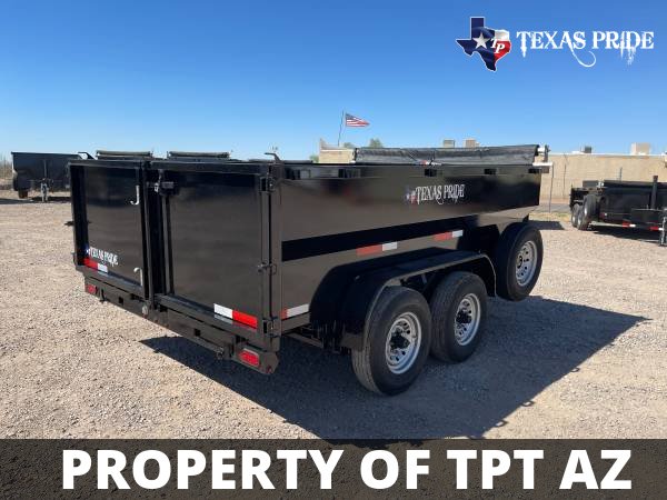 2024 7x12x3 14K GVWR BP TEXAS PRIDE DUMP TRAILER