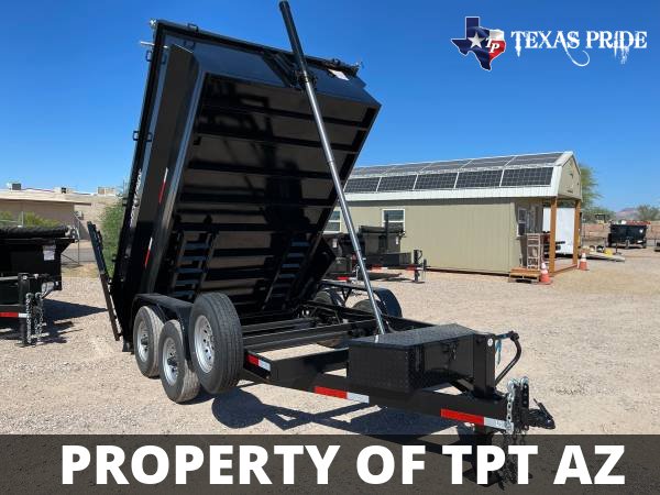 2024 7x12x3 14K GVWR BP TEXAS PRIDE DUMP TRAILER