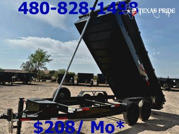 Texas Pride 7x16x2 14K Bumper Pull Dump Trailer