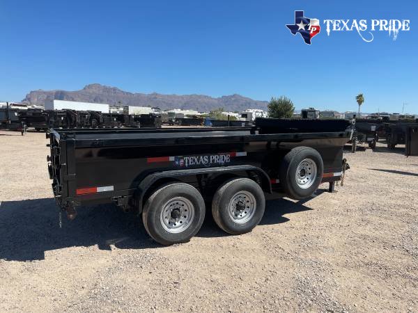 2025 7x14x2 14K GVWR BP TEXAS PRIDE DUMP TRAILER