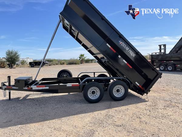 2025 Texas Pride 7x16x3 16k Bumper Pull Dump Trailer