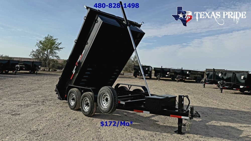 Texas Pride 7X12X2 14K Bumper Pull Dump Trailer