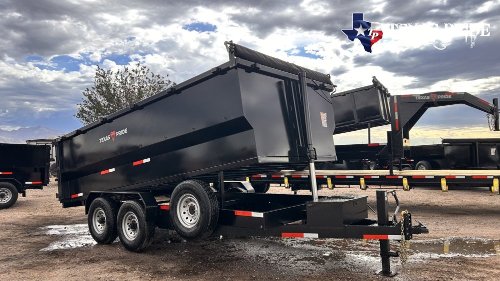 2026 Texas Pride 7x16x4 16K Bumper Pull Dump Trailer