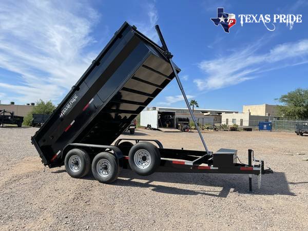 2025 Texas Pride 7x14x3 16K Bumper Pull Dump Trailer