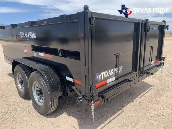 2025 Texas Pride 7x14x3 16K Bumper Pull Dump Trailer