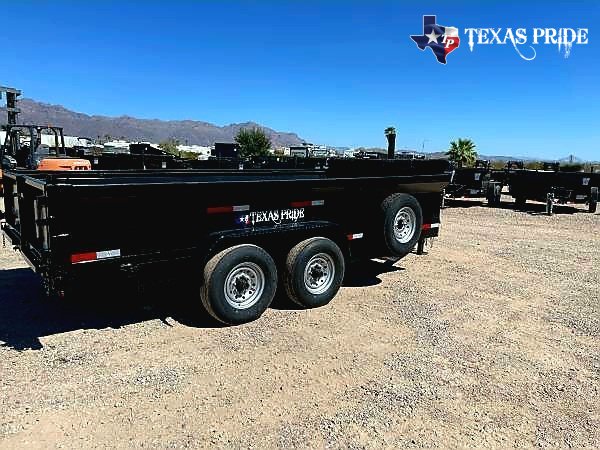 2026 Texas Pride 7x16x2 16k Bumper Pull Dump Trailer