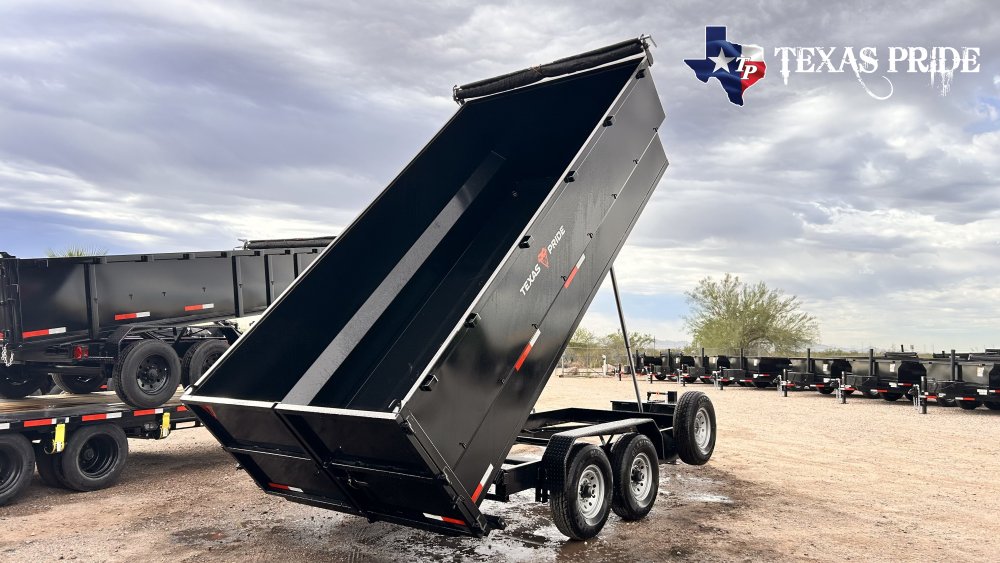 2026 Texas Pride 7x16x4 14k Bumper Pull Dump Trailer