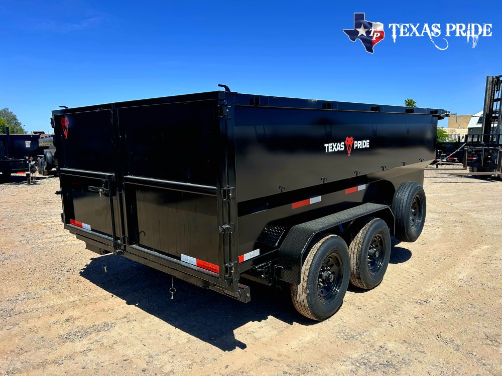 2026 Texas Pride 7x16x4 14k Bumper Pull Dump Trailer